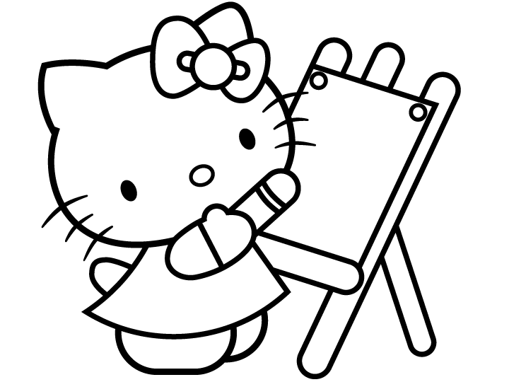  Sketsa mewarnai gambar hello kitty Dunia Putra Putri