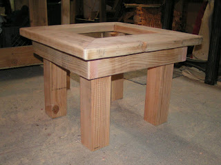 Sawdust Creations: Wooden Table with Granite Inlay