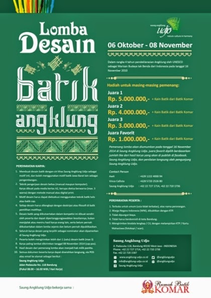  Lomba  Desain  Batik  Angklung wisatabdg com