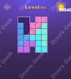 Cheats, Solutions, Walkthrough for Move Blocks Easy Level 94