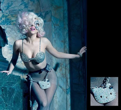 Lady Gaga Hello Kitty Outfit. Hello Kitty Chain Belt