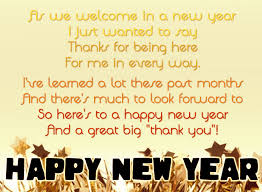 Happy New Year Poems for whatsapp