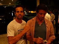 Alvaro Arruda com Sylvester Stallone