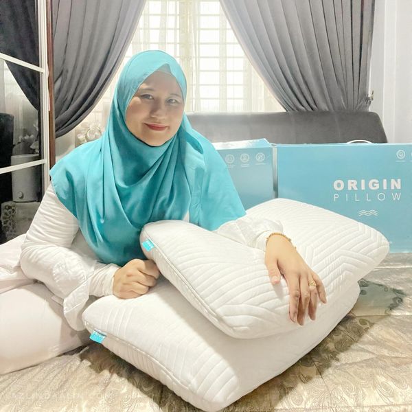 Origin Superior Coolmax Latex Pillow Bantal Untuk Tulang Belakang dan Anti Hama
