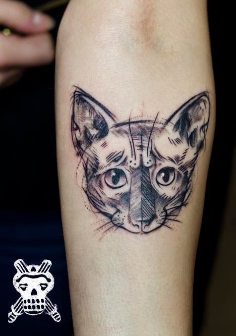 20 Most Beautiful Cat Tattoos Design & Ideas arm  