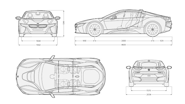 BMW i8 Concepts Blueprint