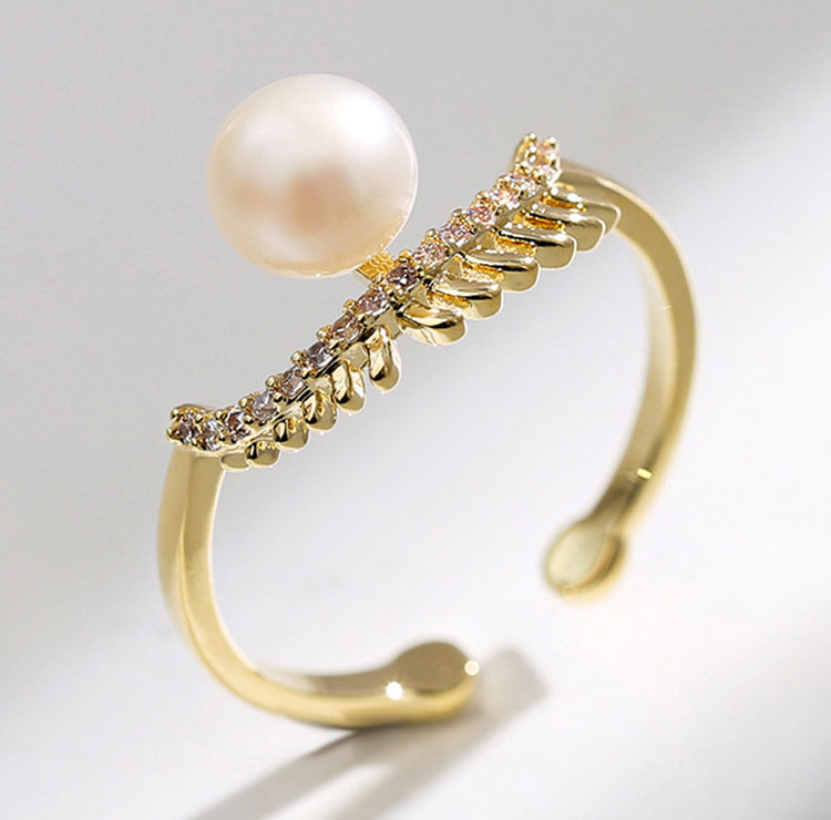 維納斯的花冠淡水真珍珠開口式戒指