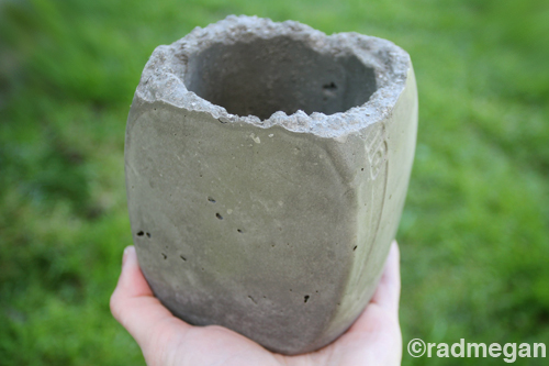 radmegan: in words and pictures: Molded Concrete Planters