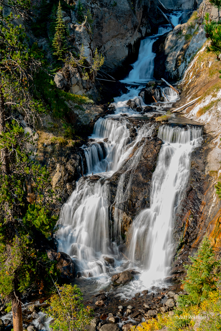 Yellowstone National Park spring water colorful Copyright Vick Fisher 2021