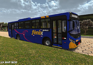 Skin Fênix para Caio ApacheVip IV OF-1721 Padrão Palmares - Proton Bus Simulator