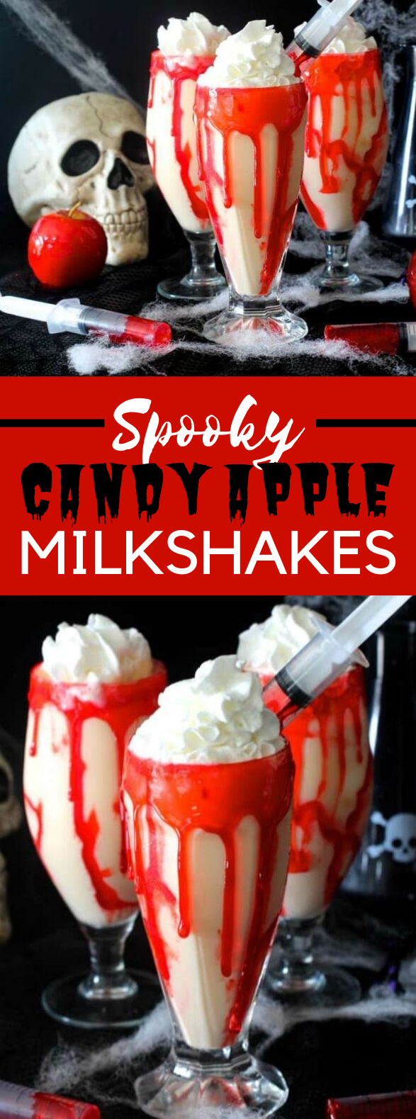 VAMPIRE APPLE PIE MILKSHAKES #drinks #halloween