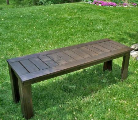 how to build a simple bench for outside