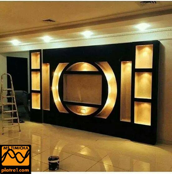 decoration interieur TV platre