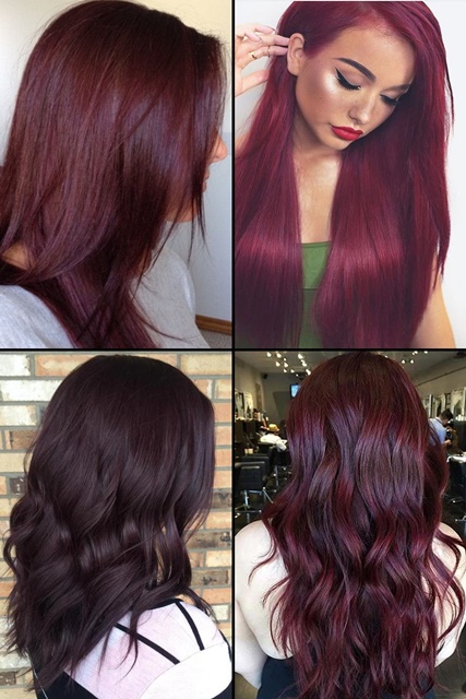 Burgundy Hair Color Ideas