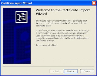 Certificate Import Wizard