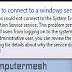 Cara Mengatasi Failed to Connect to a Windows Service