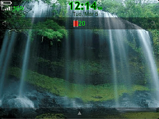 Water Fall Live Theme (9900/9930 OS7) Preview 1