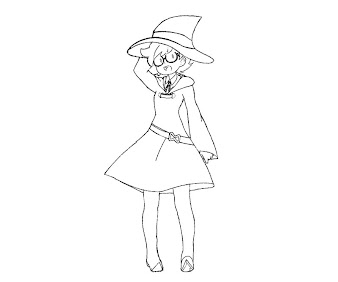 #3 Witch Coloring Page