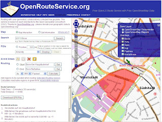 Open Route Service Fastest Avoid Polygon