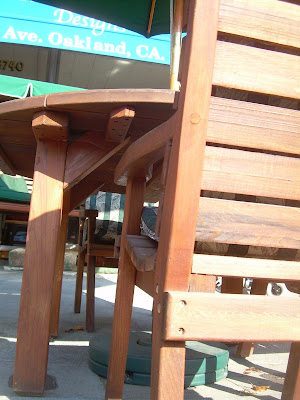 redwood patio furniture