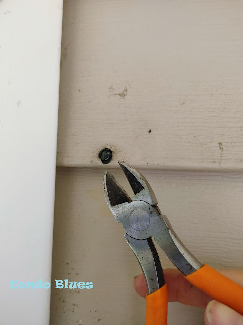 how to uninstall vinyl shutters for painting