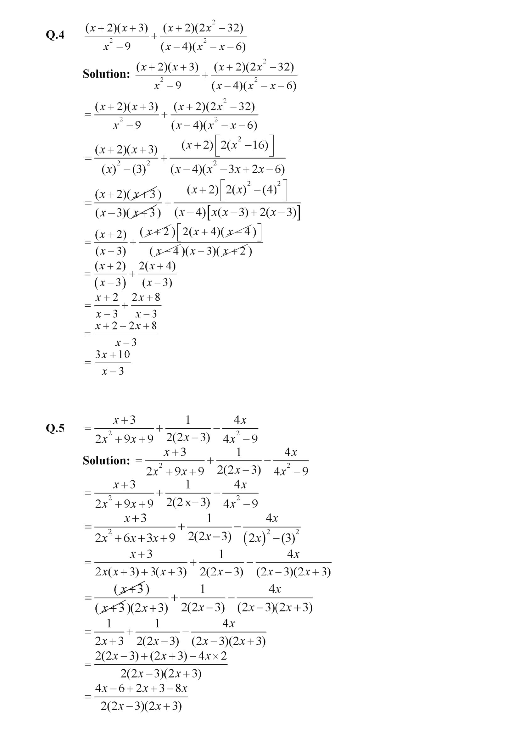 9th class solved notes Chapter 6 : Algebraic Manipulation {Exercise 6.2}