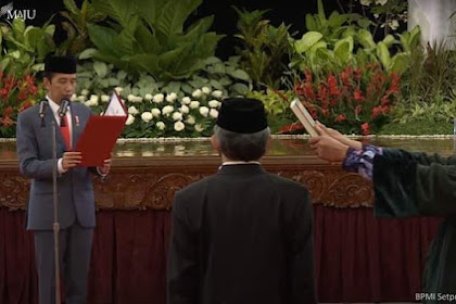  Presiden Jokowi Lantik Kepala BNN dan Kepala Badan Restorasi Gambut dan Mangrove 