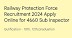 Railway Protection Force Vacancy 2024 Notification out for 4660 Sub Inspector Post