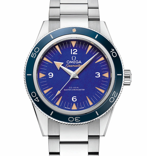 Le Meilleur Réplique Montre Omega Seamaster 300 Master Chronometer Malachite Lapis Lazuli 41mm