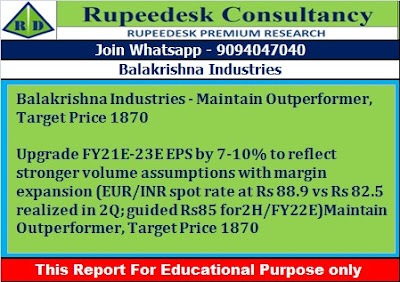 BALAKRISHNA INDUSTRIES - Rupeedesk Reports - 20.01.2021