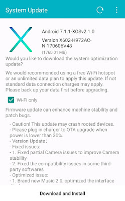 How to Update Infinix Zero 4 Plus (X602) to Nougat Version 