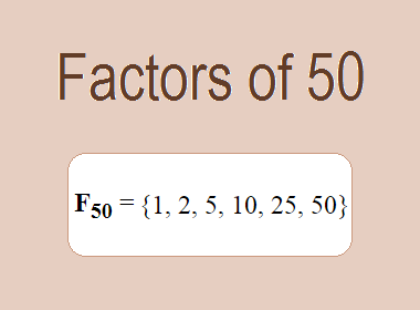 Factors of 50