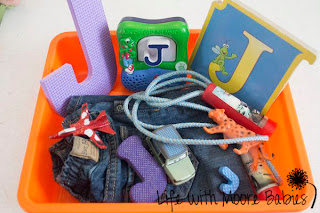 How to Make a Letter J Sensory Bin