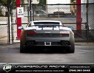 Matte Black Twin Turbo Gallardo on HRE Wheels_2