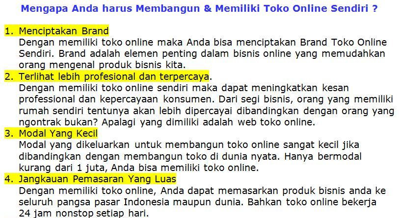 training toko online 2016