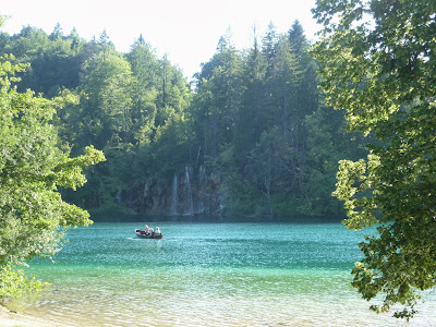 Vista a los lagos de Plitvice, Croacia