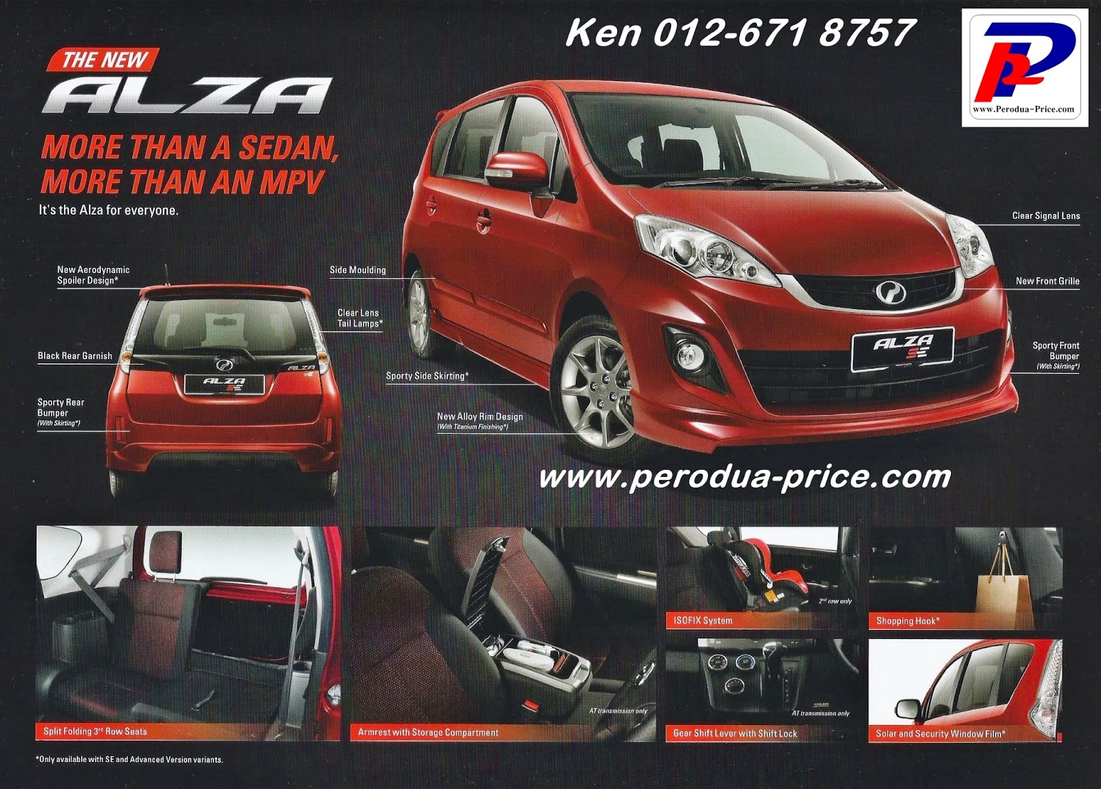 Perodua Promotion - Call 012-671 8757: New Perodua Alza 