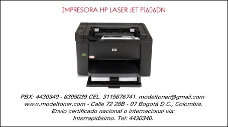 IMPRESORA HP LASER JET P1606DN