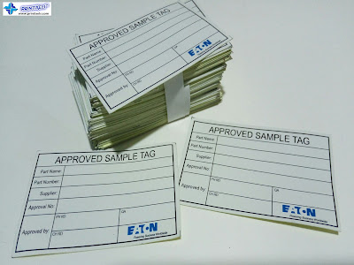 Approved Sample Tags - Eaton Industries Philippines