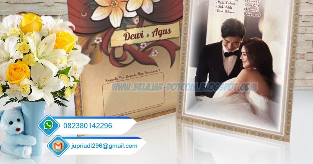  Download Desain Undangan Pernikahan Siap Edit  ERBA 88140 