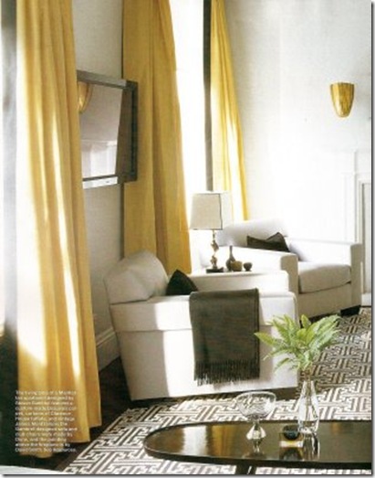 Steve Gambrel Clarence House Silk elle decor nov 07