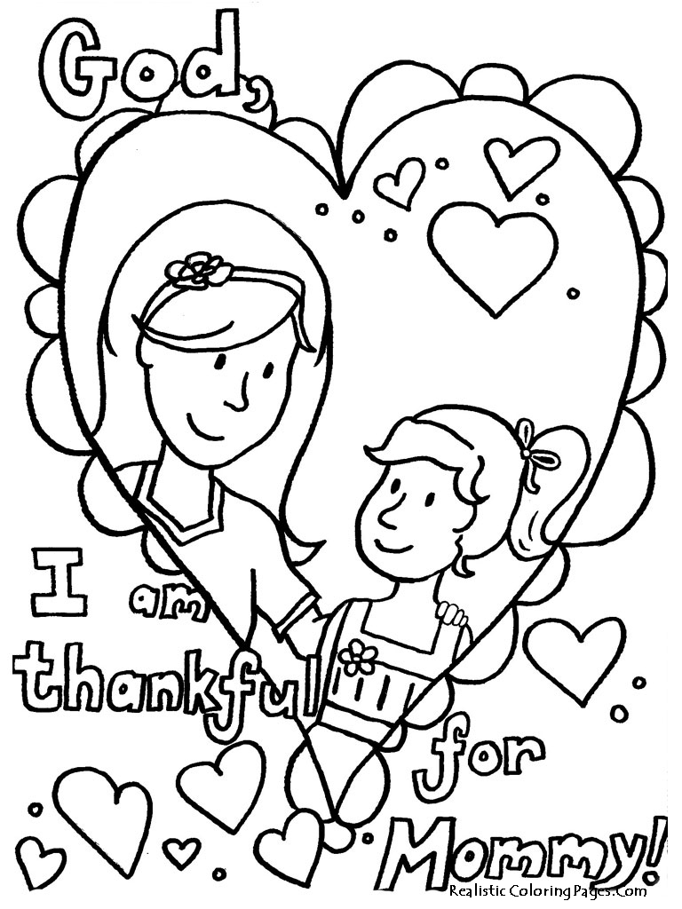Thank You Mom Coloring Pages Coloring Pages
