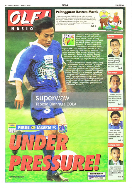 PERSIB VS JAKARTA FC UNDER PRESSURE