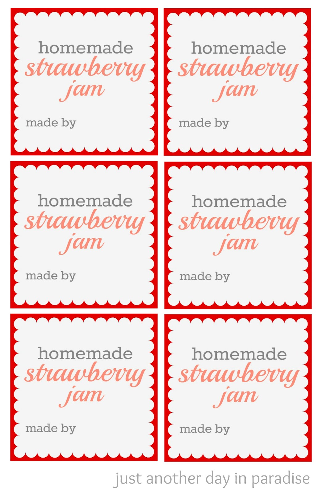 larissa another day homemade strawberry jam labels