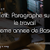 Ecrit: Paragraphe sur le travail  - 9eme annee de base