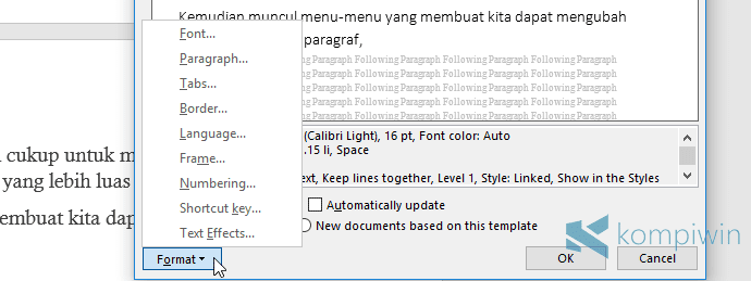 cara ubah tampilan standar microsoft office