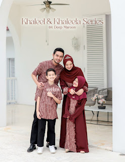 Koleksi Sarimbit Attin Terbaru Khaleel Khaleela Baju Muslim Seragam Keluarga Outfit Hari Raya Lebaran Idul Fitri 2023