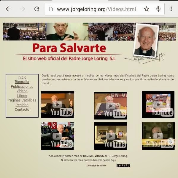 VÍDEOS PADRE JORGE LORING, SJ