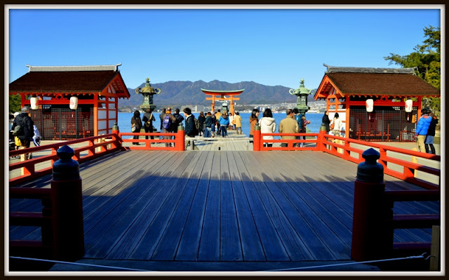 Inside Itsukushima-jinja Shrine