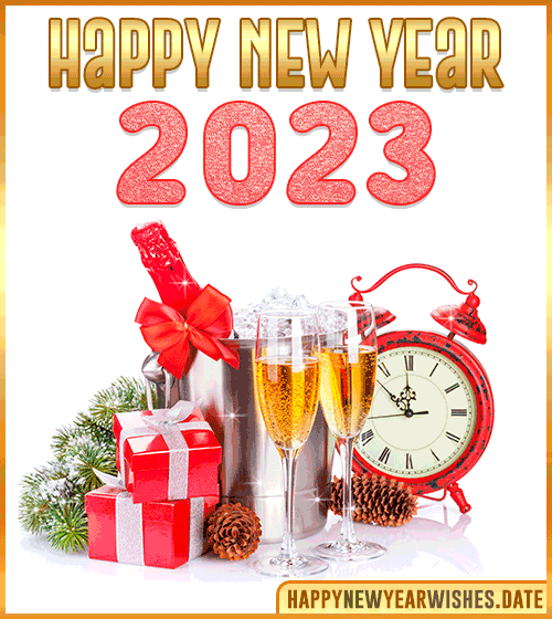happy new year 2023 wishes gifs